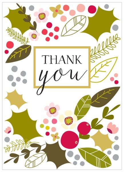 christmas thank you images pack of 8 holly christmas thank you cards karenza paperie free clipart